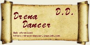 Drena Dancer vizit kartica